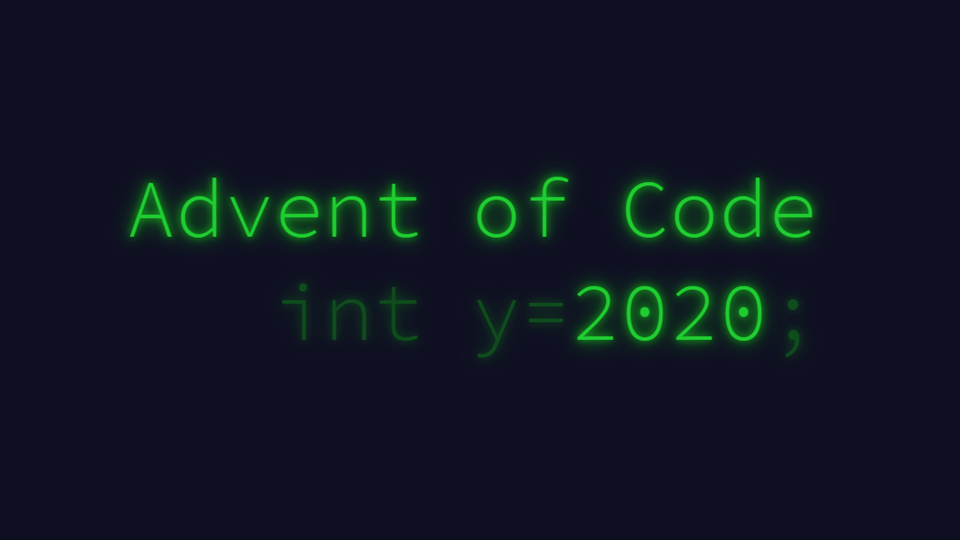 Advent of Code 2020 Logo